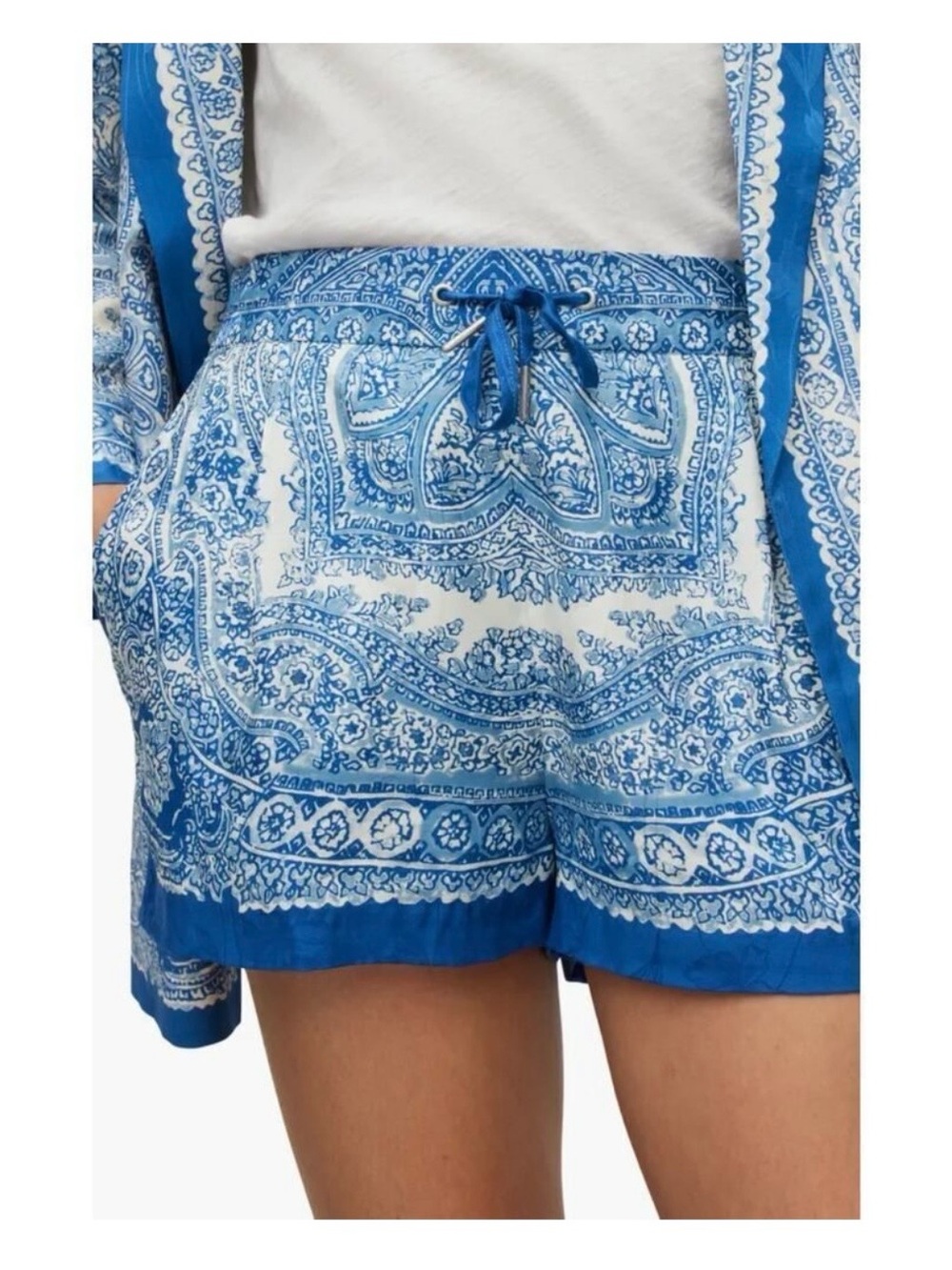 All Saints Aleida Rafaela Paisley Print Shorts size US 6